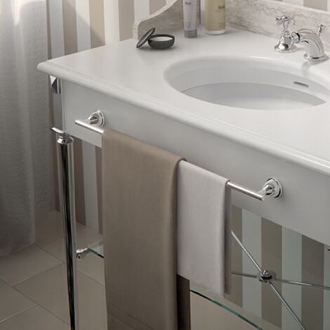 Gedy - PORTE SERVIETTE 60CM CHROMÉ GENZIANA - Gedy