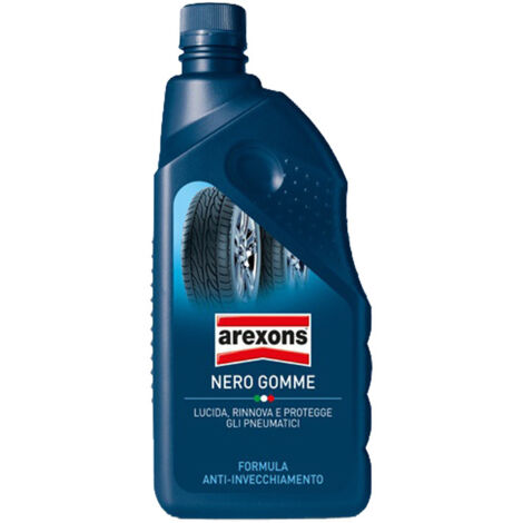Arexons nero 1lt rinnova protegge le gomme auto e moto