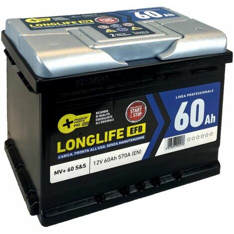 BATTERIA AUTO MV+, LONGLIFE 80 AH, ACCESSORI AUTO - Ottimax