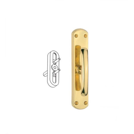 Cremonese Capri Licia  Per Infissi Legno Con Perni Ottone Lucido Balcone Finestr