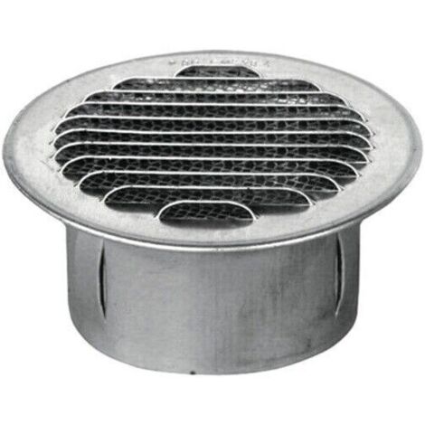 GRIGLIA AERAZIONE ALLUM C/RETE ANTINS D 120 MM
