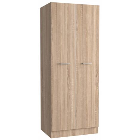 Armadio guardaroba camera da letto due ante in legno