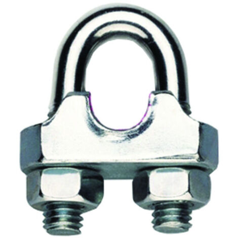 10 Morsetti Duplex In Acciaio Inox 304 Per Fune Metallica Da 4mm - Foto 4