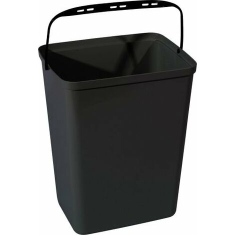 Secchio per modulo pattumiera 20 lt nero ricambio accessorio portarifiuti raccolta differenziata