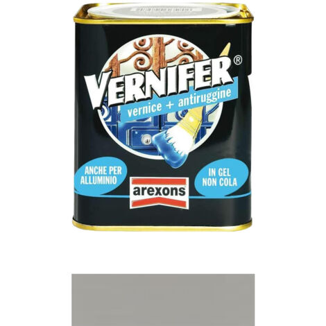 Vernice antiruggine tinte brillanti vernifer 750 ml Arexons - Grigio Perla