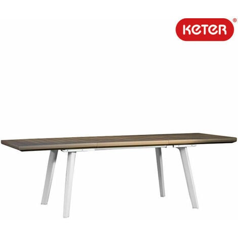 TAVOLO IN RESINA ESTENSIBILE DA GIARDINO HARMONY KETER 240 CM CON SEDIE 35705V TAVOLO + 4 SEDIE (35705/4)