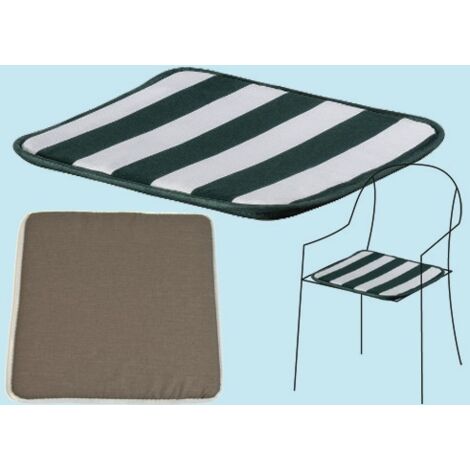 G100/D1 CUSCINO PER SEDIA 38x38x2cm TORTORA CASA GIARDINO MADE IN ITALY FABOTEX