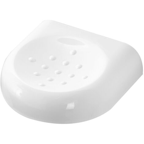 PORTASAPONE IN ABS BIANCO CON DOPPIO FISSAGGIO