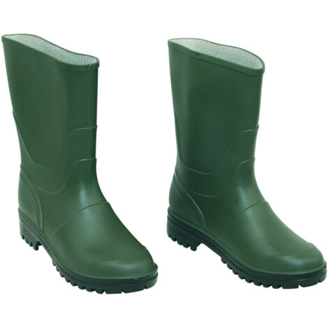STIVALI IN PVC VERDI TRONCHETTO N 38