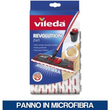 SUPERMOCIO REVOLUTION VILEDA PANNO RICAMBIO / SECCHIO STRIZZATORE 51405V  PANNO RICAMBIO MICROFIBRA (51405)