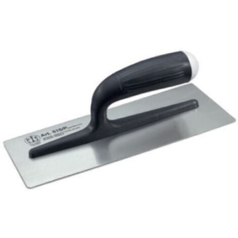 Frattone liscio in acciaio inox con bordi arrotondati 816/pia pavan 28x12 cm