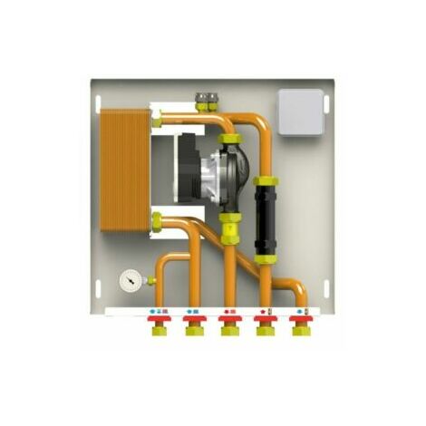 SCAMBIATORE KIT 40 PIASTRE 40KW MODULO INTERFACCIA CALDAIA CON CENTRALINA 35272