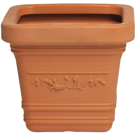 VASO VASI IN RESINA PER PIANTE FIORI QUADRATO 40X40 CASA GIARDINO ESTERNO 00886