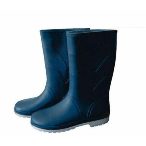 STIVALE STIVALI DONNA IN PVC BLU TRONCHETTO DA LAVORO ORTO GIARDINO 11083V 37 (27934)
