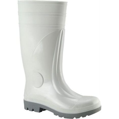 STIVALE SICUREZZA PVC GINOCCHIO PUNTALE ACCIAIO COLORE BIANCO 24739V 38 (24739)