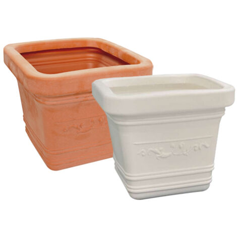 NPA030 Vaso Prestige In Plastica - Colore Terra Di Siena - Altezza 40 Cm - Marchio Nuova Plastica Adriatica - 5