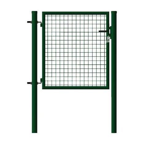 Cancello Pedonale In Ferro Per Giardino, Verde, 100x100 Cm - Ideale Per Recinzione, Apertura Facile E Resistente Agli Agenti Atmosferici