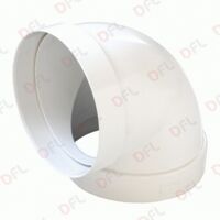 CURVA PER AERAZIONE CANALIZZATA 90° Ø mm. 125