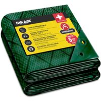 Tendalino in tela impermeabile verde 2x3mt 90gr bio40lo bikain
