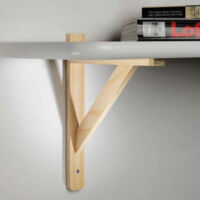 Reggimensola squadra Bolis legno naturale 23 cm