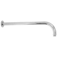 Braccio doccia tondo curvo in ottone cromato per soffioni doccia 1/2" cm 26,5