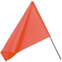 BANDIERA DI SEGNALAZIONE ROSSO STRADALE CANTIERE LAVORI IN CORSO CM 50X35 37780