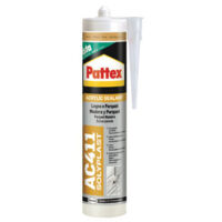 Pattex Sigillante Multiuso Acrilico AC411, Silicone per Legno, Ottimo per Sigillatura di Legno, Parquet, Armadi, Infissi, Zoccolini, Verniciabile, Colore Mogano, Cartuccia da 300 ml