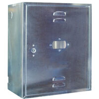 Armadietto In Lamiera Zincata Per Contatori Gas 50x40x25cm