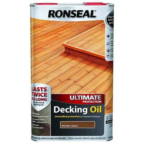 Ronseal Ultimate Decking Oil - Cedar - 5L