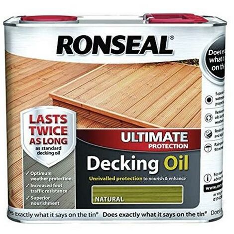 Ronseal Ultimate Decking Oil - Natural - 2.5L