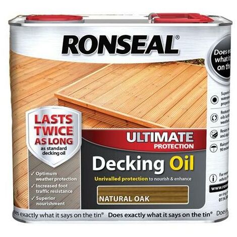 Ronseal Ultimate Decking Oil - Natural Oak - 2.5L