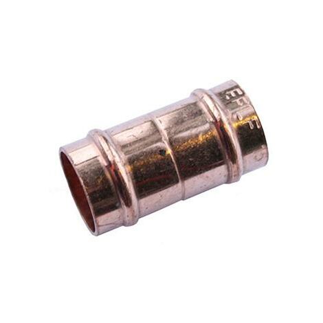 Oracstar 22mm Bronze Straight Coupler Solder Ring Fittings - Pack of 2 For  Plumbing