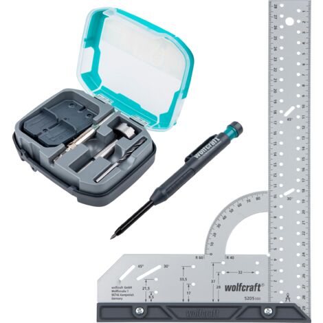 wolfcraft - Juego de proyecto "Instalación de bisagras de cazoleta con diámetro de 35 mm" - ref.8656000