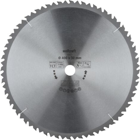 wolfcraft - Discos para sierras circulares de mesa serie marrón (cortes rápidos y bastos) - ref.6594000