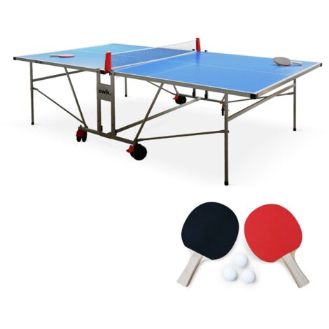 sweeek - Premium Tischtennisplatte für den Außenbereich mit 2 Schlägern und 3 Bällen