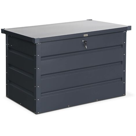sweeek - Gartentruhe aus Metall 285 L
