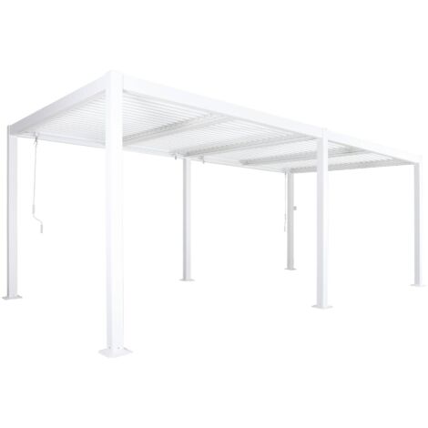 sweeek - Bioklimatische Pergola Palace mit Lamellendach 3x6m
