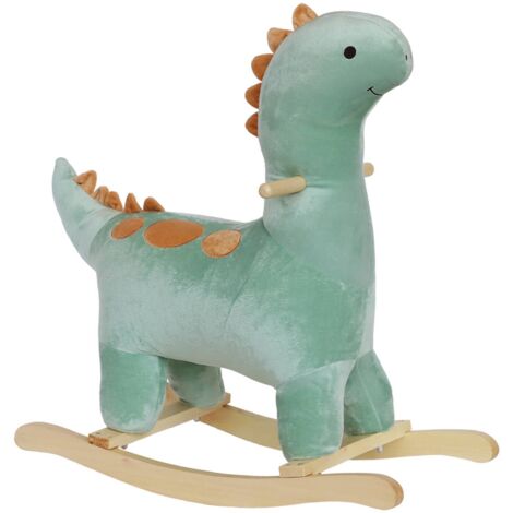 Wagner 9540 - Schaukeltier Dinosaurier Aus Holz Und Plüsch Für Kinder