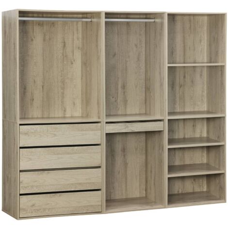 sweeek - Modulares Kleiderschrank-Set mit 3 Elementen