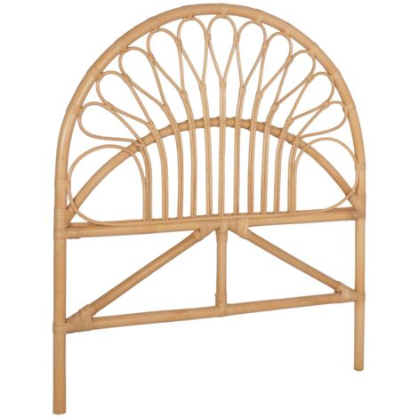 sweeek - Kopfteil aus Rattan, naturfarben - 90 cm