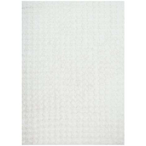 sweeek - Bubble-Teppich für Indoor 100 % Polyester weiß (1/5)