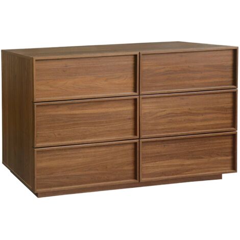 sweeek - Kommode mit Holzlook und 6 Schubladen