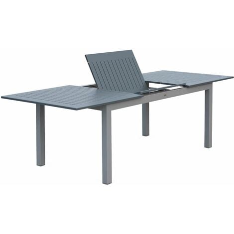 sweeek - Gartentisch ausziehbar 175/245cm Aluminium - Chicago