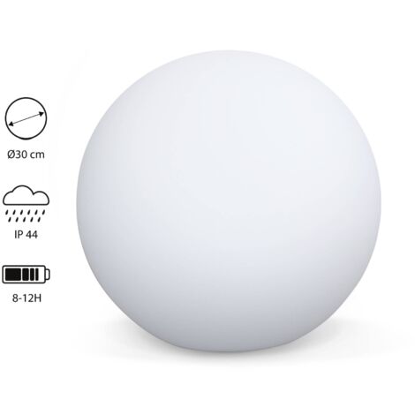 sweeek - LED-Kugel - Dekorative Leuchtkugel, mit Fernbedienung - Ø40 cm