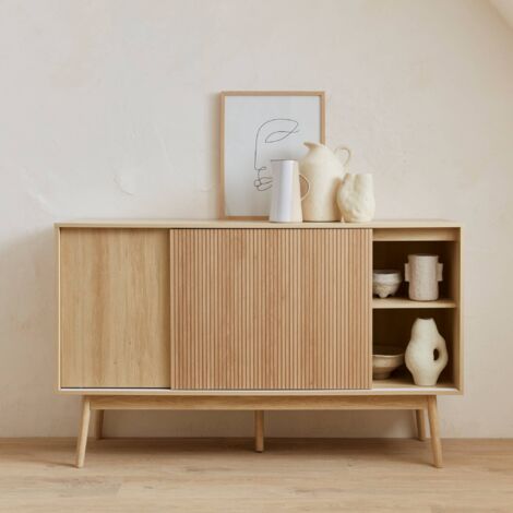 sweeek - Skandinavisches Sideboard mit Holzdekor