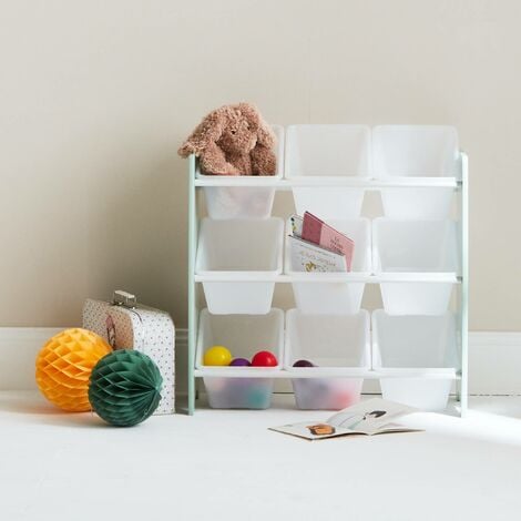 sweeek - Aufbewahrungsregal für Kinder mit 9 Boxen