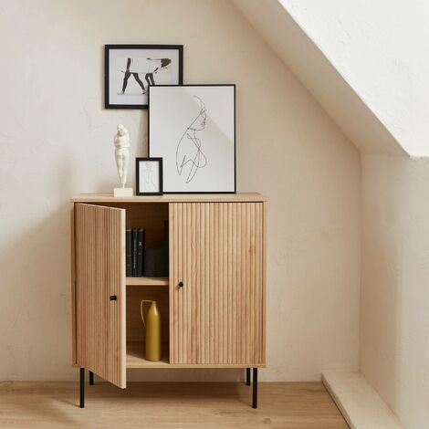 sweeek - Sideboard mit 2 Türen + 1 Einlegeboden
