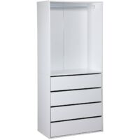 sweeek - Modul mit 4 Schubladen und Kleiderschrank