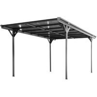 sweeek - Aluminium- und Polycarbonat-Carport 15m²