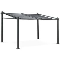 sweeek - WANDPERGOLA 3X4M mit Schiebeleinwand